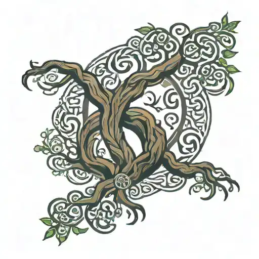 celtic tree of life   tattoo design idea