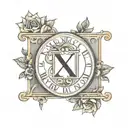 August 9th 2024 in Roman numerals  tattoo design idea