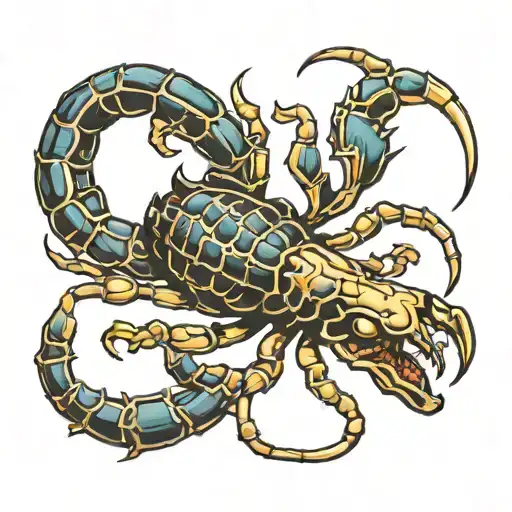scorpion tattoo design idea