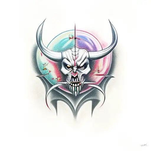 devil tattoo design idea