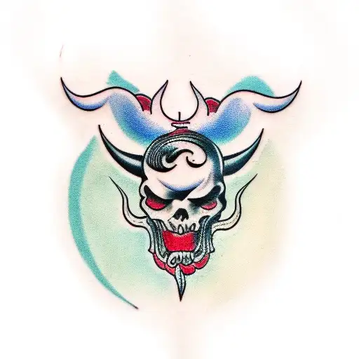 devil tattoo design idea