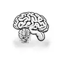 brain, Depression, Alone, Overthinking, minimalistic, men tattoo design idea