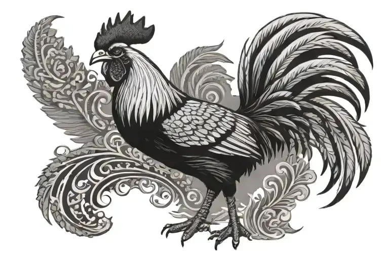 gamecock tattoo design idea