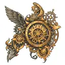 steampunk tattoo design idea