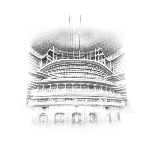 New York stadium tattoo design idea