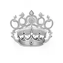 Queen's Crown tattoo design idea