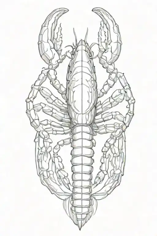 lobster tattoo design idea