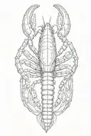 lobster tattoo design idea