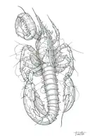 lobster tattoo design idea