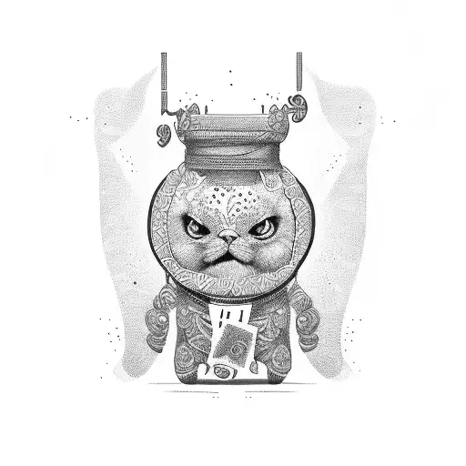 money bags tattoo design idea