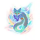 Nine-Tailed Fox tattoo design idea