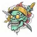 hip hop  tattoo design idea