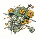 hip hop  tattoo design idea