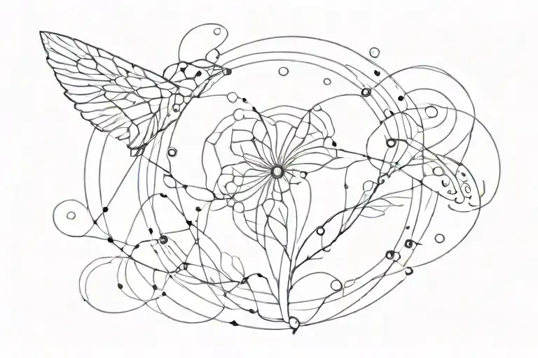 artificial intelligence AI and advanced tattoo design idea