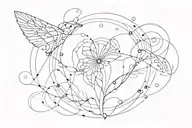 artificial intelligence AI and advanced tattoo design idea