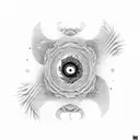 yin and yang by wolf tattoo design idea