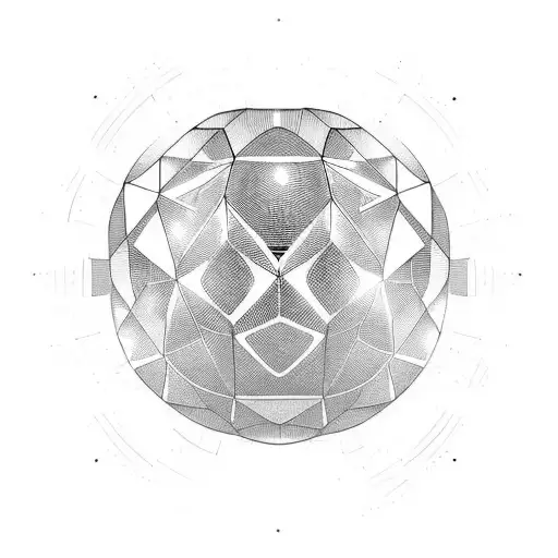 disco ball tattoo design idea