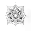 oyster shell tattoo design idea