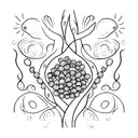 blueberries  tattoo design idea