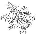 blueberries  tattoo design idea