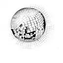 disco ball tattoo design idea
