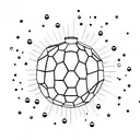 disco ball tattoo design idea