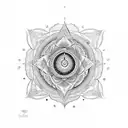 sudarshan chakra  tattoo design idea