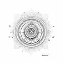 sudarshan chakra  tattoo design idea