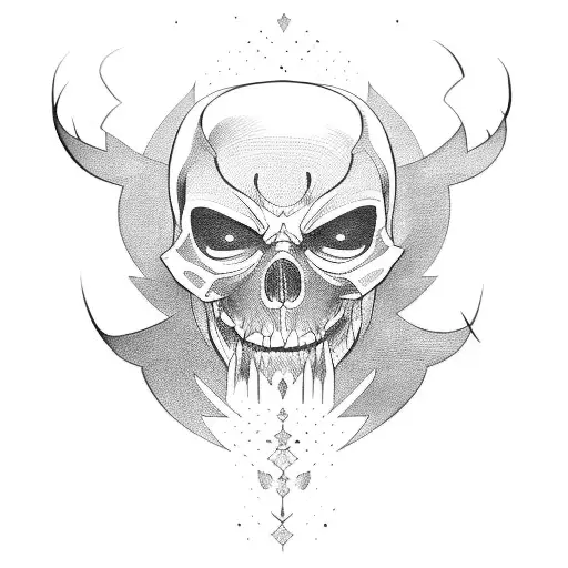 sinister nordic tattoo design idea
