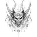 sinister nordic tattoo design idea