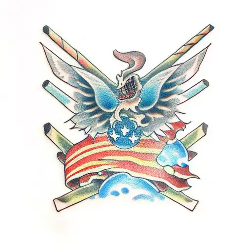 Torn skin armour mythology tattoo design idea