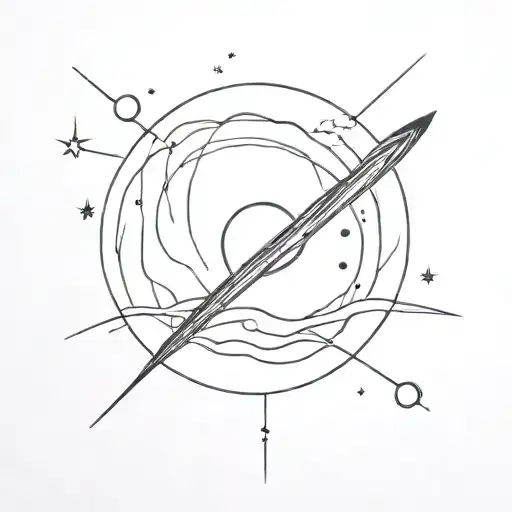 my anxiety the size of a planet tattoo design idea