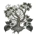 anduril and tree of gondor  tattoo design idea