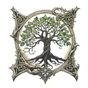 anduril and tree of gondor  tattoo design idea