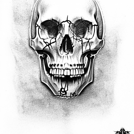 Skull tattoo design idea