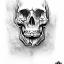 Skull tattoo design idea