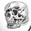 Skull tattoo design idea