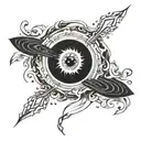 black hole tattoo design idea