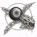 black hole tattoo design idea