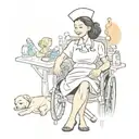 nursing tattoo design idea