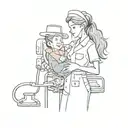 nursing tattoo design idea