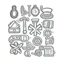 nurse symbols tattoo design idea