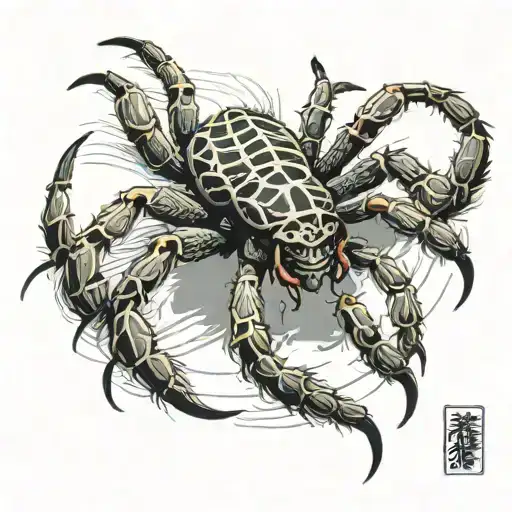 hunter hunter spider tattoo design idea