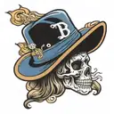 Brooklyn Dodgers Hat tattoo design idea
