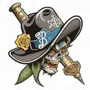 Brooklyn Dodgers Hat tattoo design idea