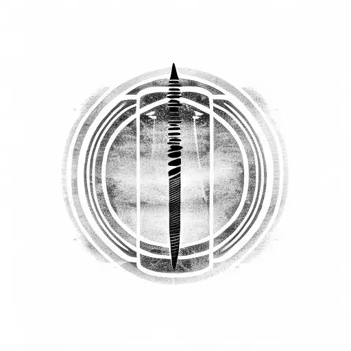 ogham soft green tattoo design idea