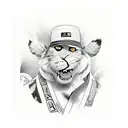 Poker and BRAZILIAN JIU JITSU tattoo design idea