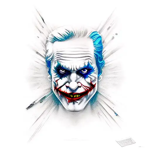 joker and Harley Queen tattoo design idea