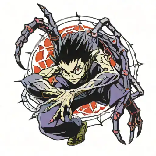 hunter x hunter spider with 8 tattoo design idea