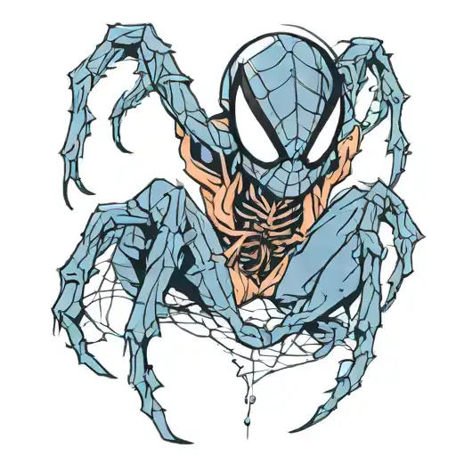 spider with 8  tattoo design idea